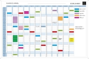 Image de Planning annuel magnétique effaçable à sec 90 x 59 cm