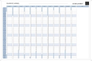 Image de Planning annuel magnétique effaçable à sec 90 x 59 cm