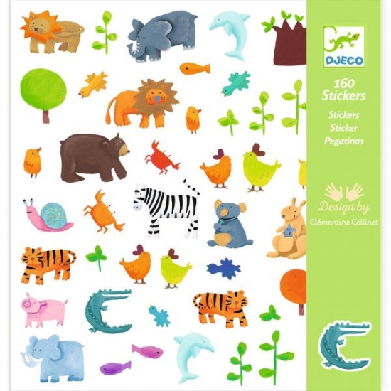 Image de Gommettes thématiques - animaux, pochette de 160