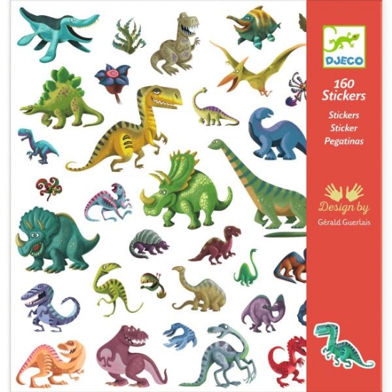 Image de Gommettes thématiques - dinosaures, pochette de 160