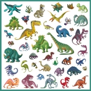 Image de Gommettes thématiques - dinosaures, pochette de 160