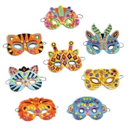 Image de Kit créatif - masques animaux de la jungle