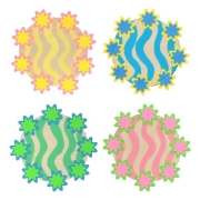 Image de Gommettes feutrine fleurs