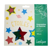 Image de Gommettes feutrine étoiles