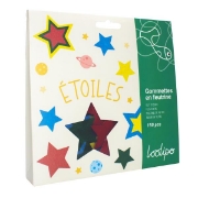 Image de Gommettes feutrine étoiles