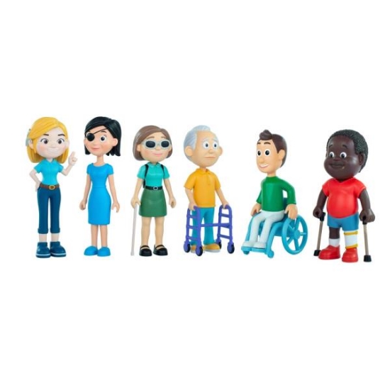 Image de Figurines diversité fonctionnelle, les 6