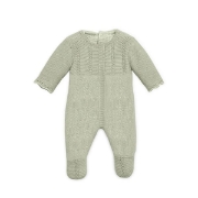 Image de Pyjama en tricot vert pour poupées de 40 cm
