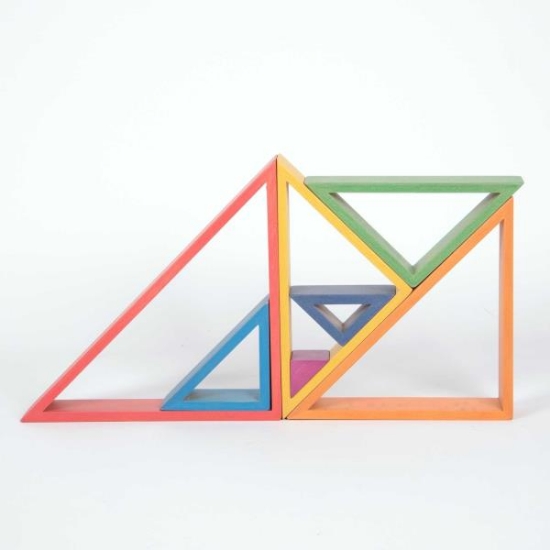 Image de Triangles de construction arc-en-ciel