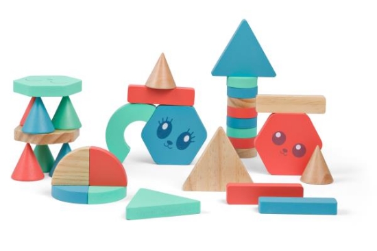 Image de Building Blocks - 38 blocs en bois à empiler