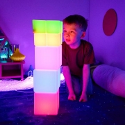 Image de Blocs de construction sensoriels lumineux - lot de 12