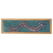 Image de Panneau long à sequins pour graphisme - bleu aqua