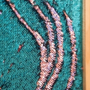 Image de Panneau long à sequins pour graphisme - bleu aqua