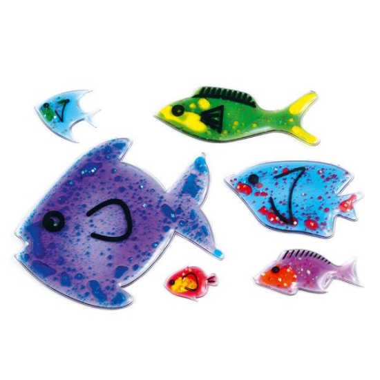 Image de Poissons sensoriels pailletés - lot de 6