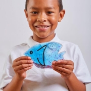 Image de Poissons sensoriels pailletés - lot de 6