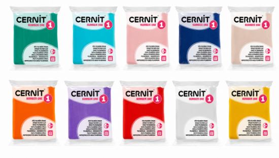 Image de Pâte Cernit, 10 tons assortis
