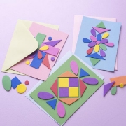 Image de Cartes couleurs pastel avec enveloppes, lot de 50