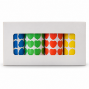 Image de Gommettes adhésives cœur, lot de 4 rouleaux